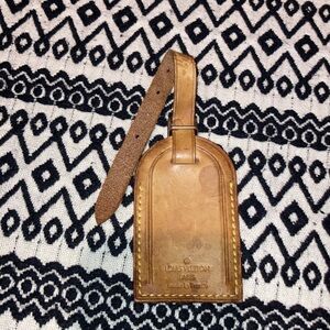 Louis Vuitton Leather Luggage Tag